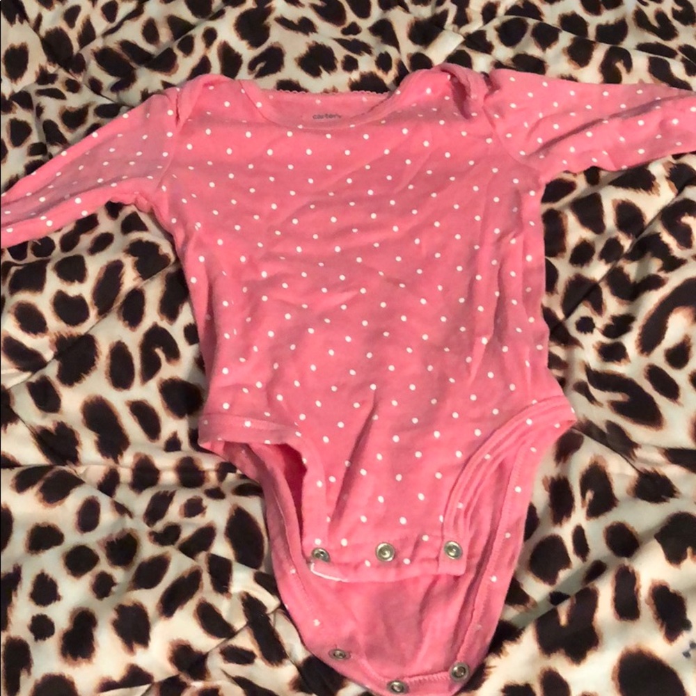 Long sleeve pink onesie